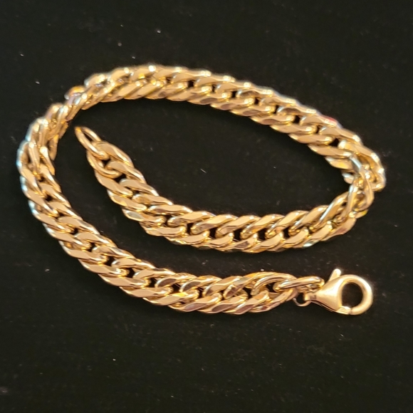 14KT YELLOW GOLD CUBAN BRACELET - Picture 3 of 9